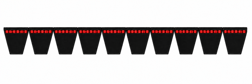 10-Band CX Cogged V-Belts