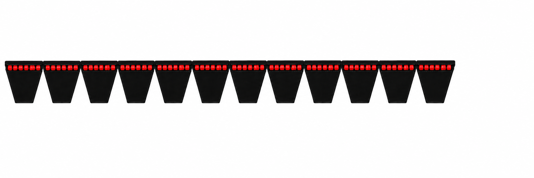 12-Band 3VX Cogged V-Belts
