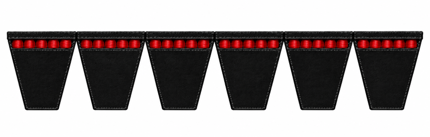 6-Band BX Cogged V-Belts