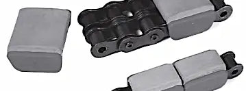 20B Rubber Top Roller Chain Snap-On Style