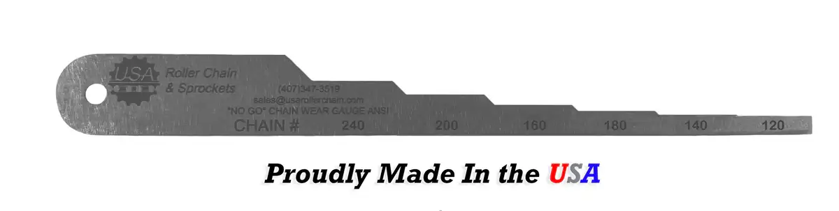 #140 Roller Chain Wear Gauge