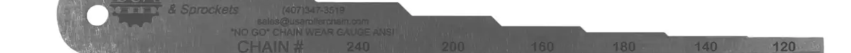 #240 Roller Chain Wear Gauge