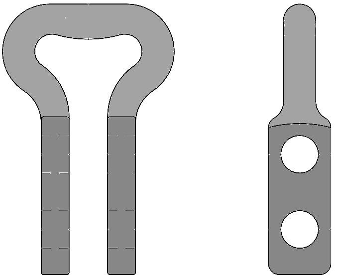 18X64 Double Shackle | Round Link Double Bolt Shackle