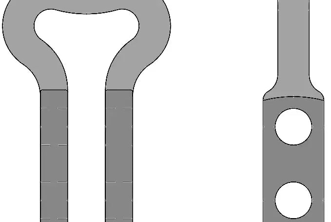 18X64 Double Shackle | Round Link Double Bolt Shackle