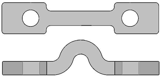 18X64 Half Shackle | Round Link Half Shackle - Type 0