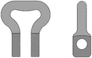 34X126 Single Shackle | Round Link Single Bolt Shackle