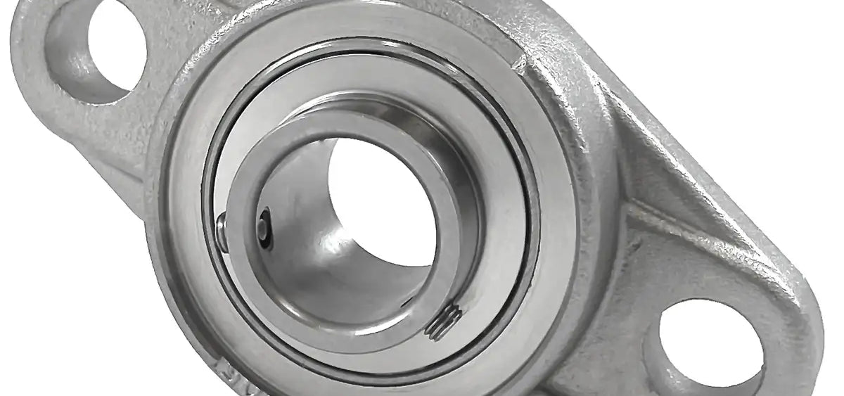 SNCSFLM201-8 Stainless Steel Bearing | 1/2" 2-Bolt Bearing