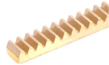 Module 1 Brass Gear Rack (10X10X9) - 250mm