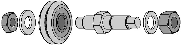 Concentric MJC2A Journal For Size 2 Guide Wheel
