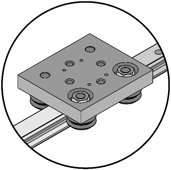 MV0WPAX MinVee Wheel Plate