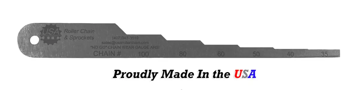 #60 Roller Chain Wear Gauge