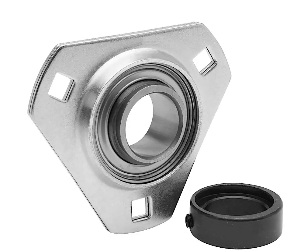 SAPFT204 Stamped Steel 3-Bolt Flange Bearing | 20mm Bearing