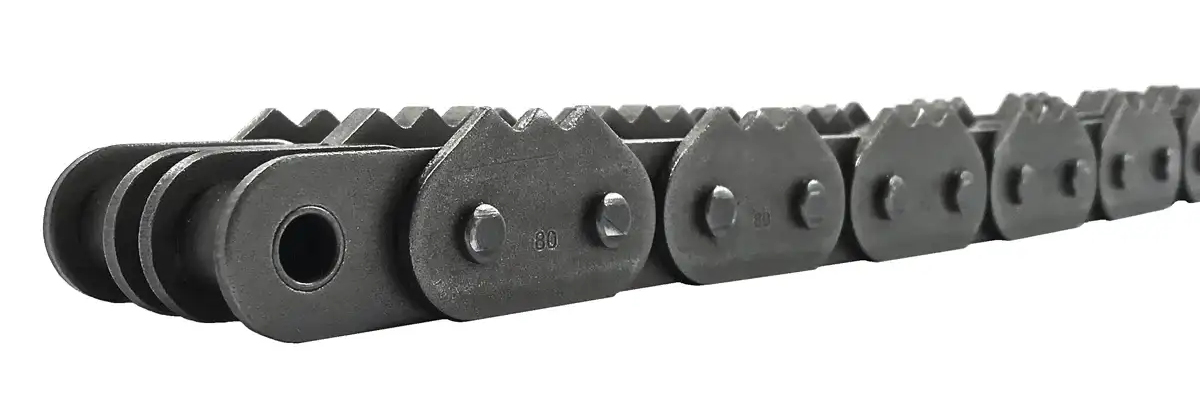 80-2 Sharp Top Roller Chain With 3-Points Every 2nd Pitch