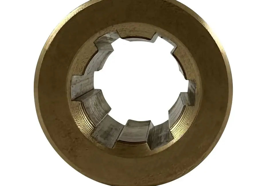 6 Spline Hub for 14mm Splined Shaft - Brass