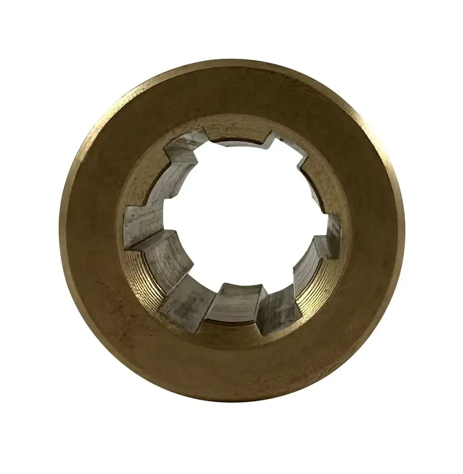 6 Spline Hub for 14mm Splined Shaft - Brass