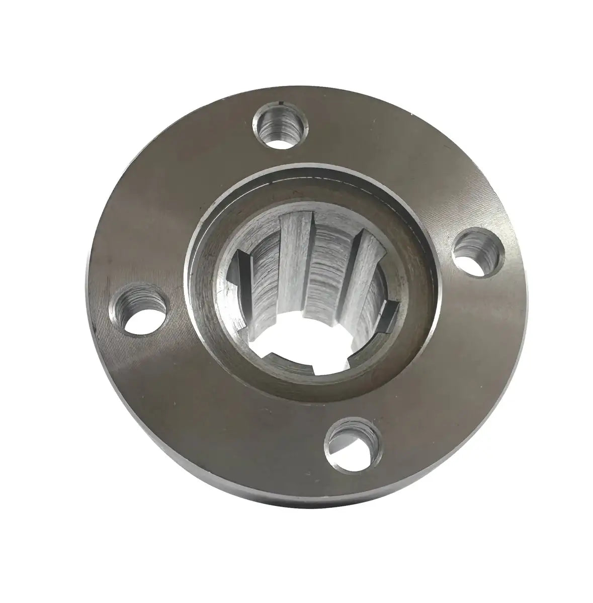 Splined Hub With Flange for 14mm Shaft With 6 Splines - C45 Material