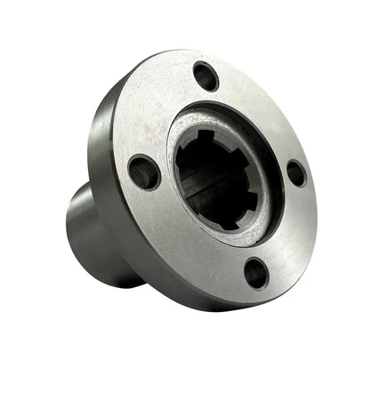 Splined Hub With Flange for 14mm Shaft With 6 Splines - C45 Material