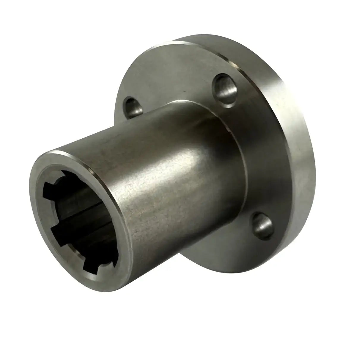 Splined Hub With Flange for 14mm Shaft With 6 Splines - C45 Material
