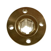 Splined Hub With Flange for 14mm Shaft With 6 Splines - Brass Material