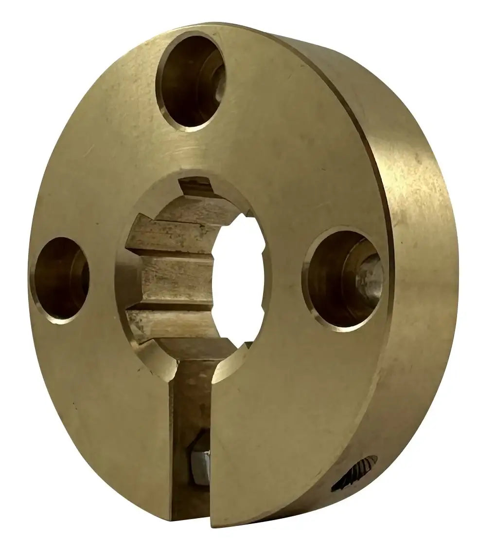 Clamp Collar For 14mm Splined Shaft With 6 Splines - Brass