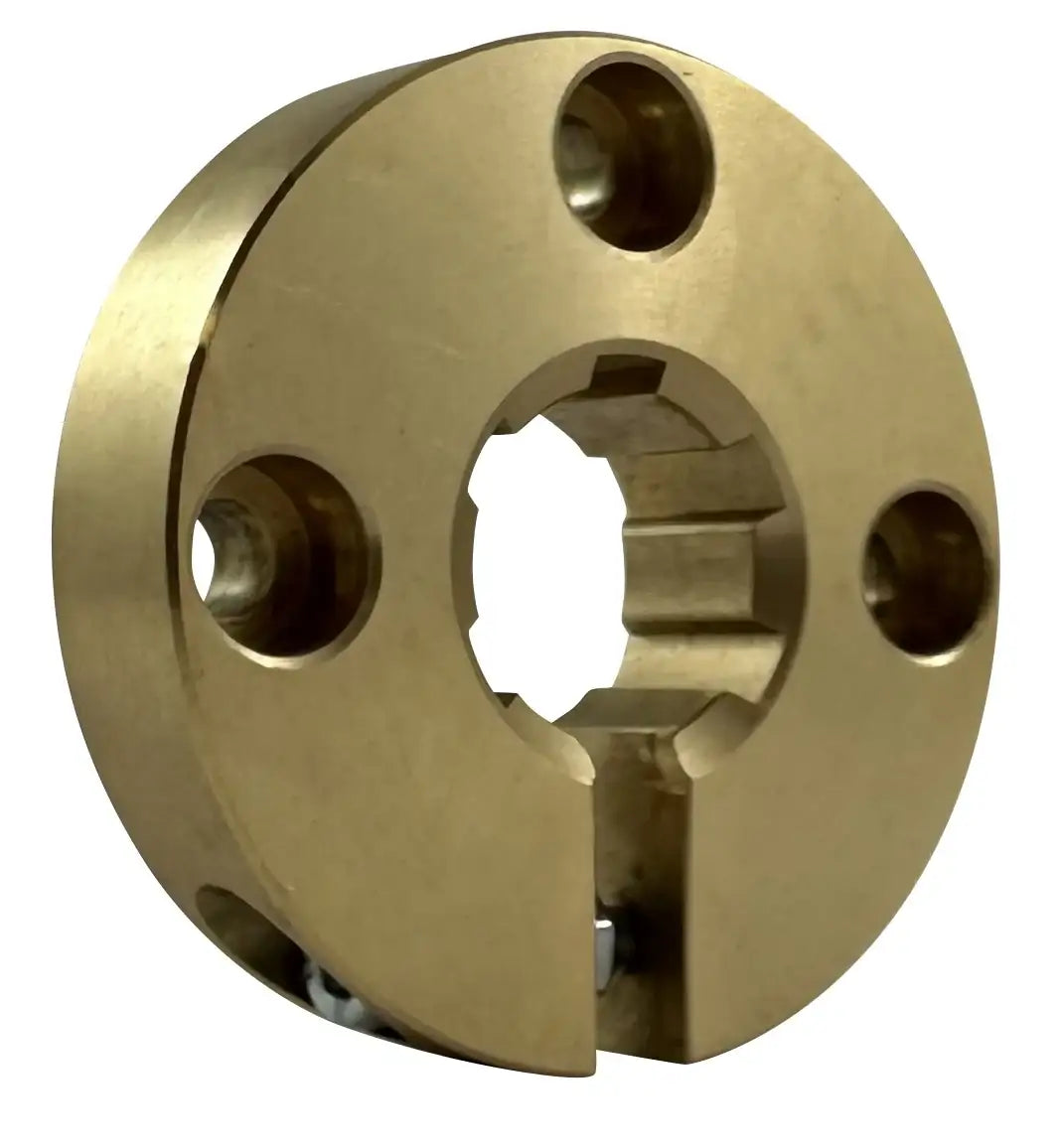 Clamp Collar For 14mm Splined Shaft With 6 Splines - Brass