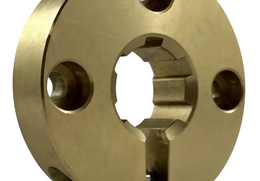 Clamp Collar For 14mm Splined Shaft With 6 Splines - Brass