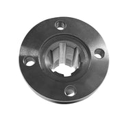 Splined Hub With Flange for 14mm Shaft With 6 Splines - Stainless Material