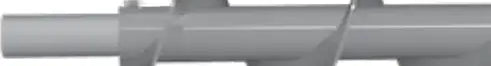 150-1055 2" Screw Conveyor End Shaft Without Seal