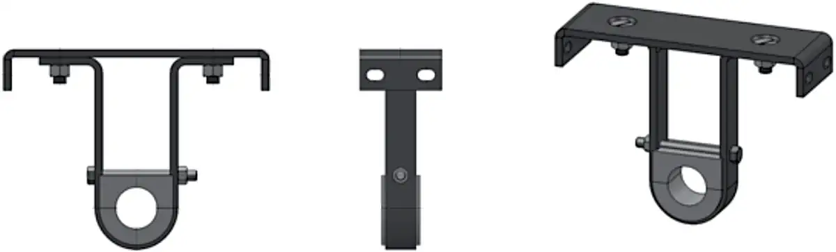 12" Screw Conveyor Hanger for 2" Shaft | Style 216 With Wood Bearing