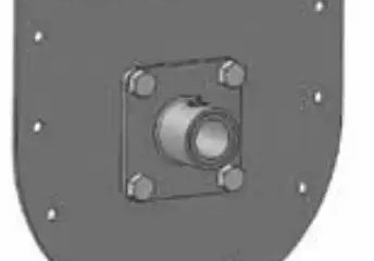 Style 100 Trough End For 14" Screw Conveyor With 3" Bearing