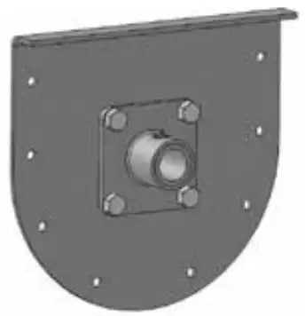 Style 100 Trough End For 6" Screw Conveyor With 1-1/2" Bearing
