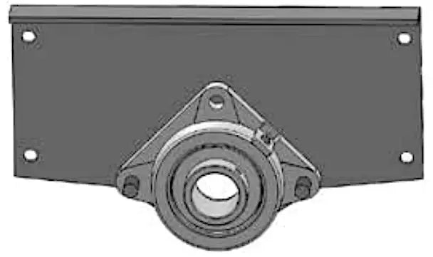 #104 Discharge Trough End For 12" Screw Conveyor With 2-7/16" Bearing