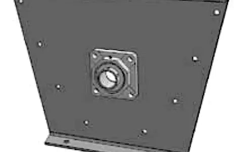 #114 Flared Trough End For 14" Screw Conveyor With 3-7/16" Babbitt Bearing