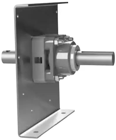 109 Trough End for 14" Conveyor and 3" CHEVRON Roller Bearing | Drive Shaft Without Feet