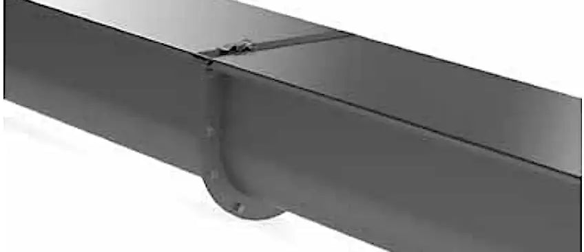 Barron Flanged Cover For 4" Conveyor X 5ft | 16 Ga. Steel