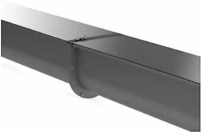 Barron Flanged Cover For 4" Conveyor X 5ft | 16 Ga. Steel