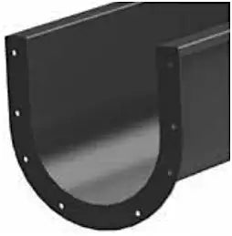 20" Screw Conveyor End Flange | Heavy Trough Nu-Weld Flange