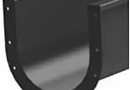18" Screw Conveyor End Flange | Heavy Trough Nu-Weld Flange