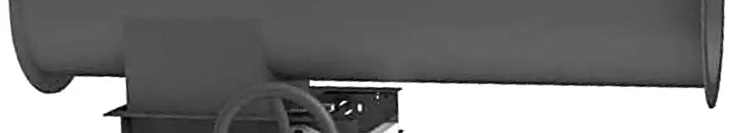 24" Screw Conveyor Rack and Pinion Gate - 3/16" Thickness | Flat Slide