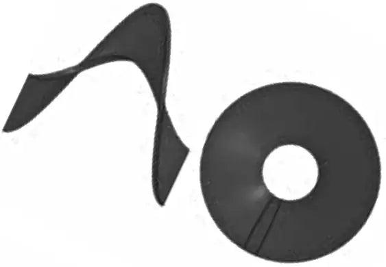 12" Half Pitch Sectional Conveyor Screw Flight | 12F412H - Left