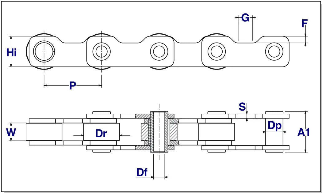 CA734 Sugar Cane Harvester Chain