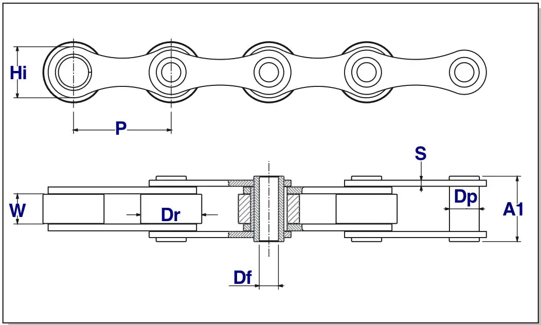 63-11PR Sugar Cane Harvester Chain