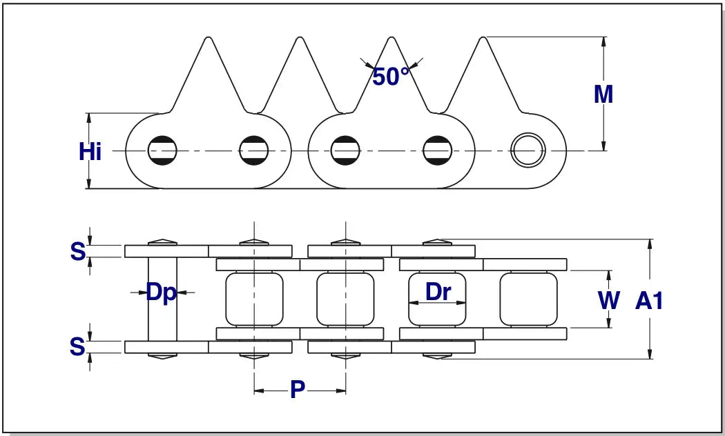 80-RP1 Sugar Cane Harvester Chain