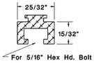 181802 Aluminum Guide Rail | Aluminum Conveyor Guide Rail