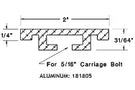 181805 Aluminum Guide Rail | Aluminum Conveyor Guide Rail