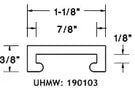 190103 UHMW Guide Rail Cover For Aluminum Guide Rail