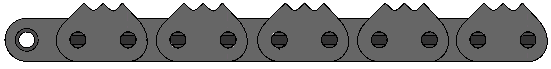 80 Sharp Top Roller Chain