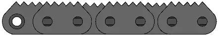 80-4 Sharp Top Roller Chain