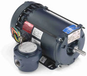 Leeson Single-Phase 1 HP Explosion Proof Electric Motor - 1800 RPM, 56H Frame | Rigid Base