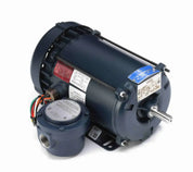 Leeson Single-Phase 3/4 HP Explosion Proof Electric Motor - 1800 RPM, 56H Frame | Rigid Base